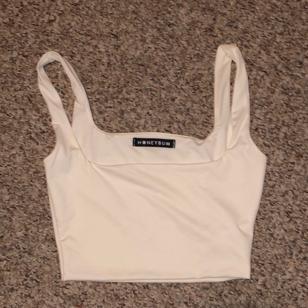 White crop top